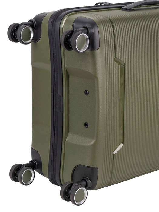 Cellini Ipak Medium 4 Wheel Trolley Case Army Green