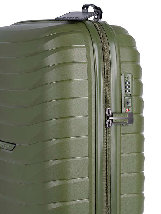 Cellini Grande 55cm Carry-On Trolley Case Army Green