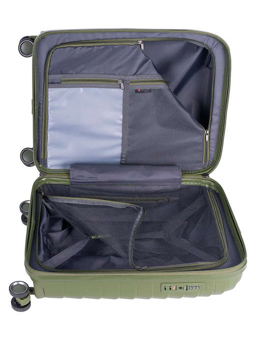 Cellini Grande 71cm Large Trolley Case Army Green