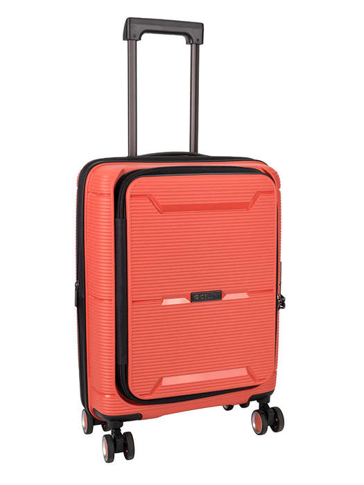 Cellini Ipak 4 Wheel Carry On Trolley Case Coral