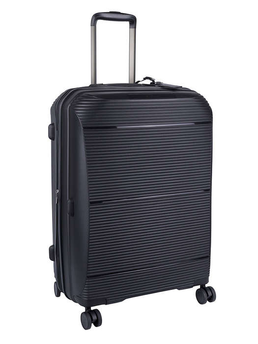 Cellini Qwest Medium 4 Wheel Trolley Case Black