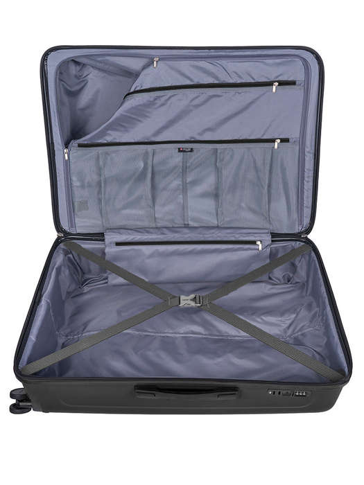 Cellini Flexilite Large 4 Wheel Trolley Case Black