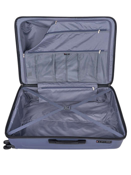 Cellini Flexilite Large 4 Wheel Trolley Case Blue