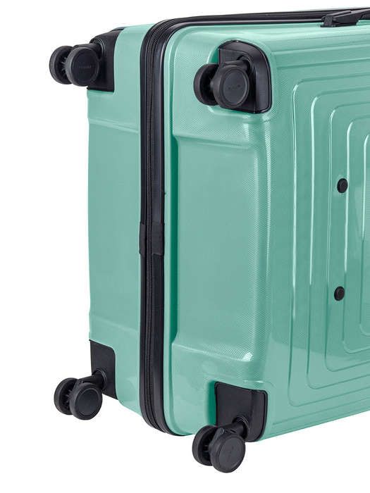 Cellini Flexilite Medium 4 Wheel Trolley Case Green