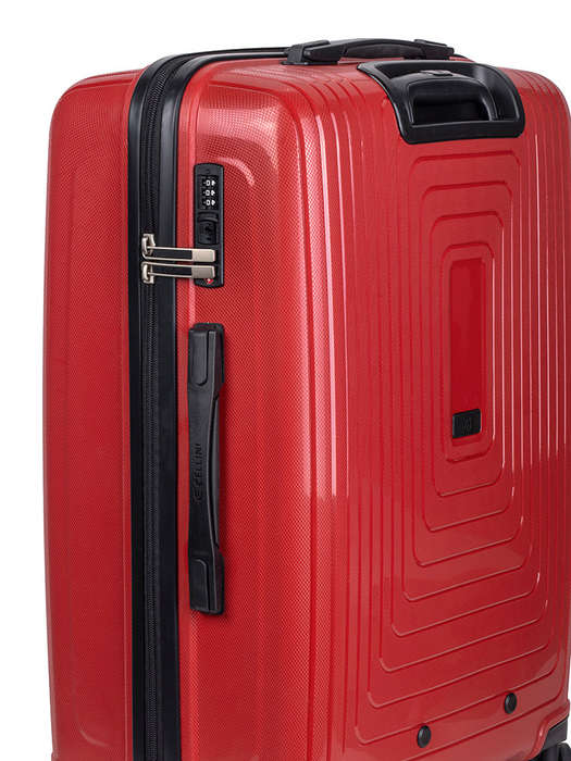 Cellini Flexilite Medium 4 Wheel Trolley Case Red