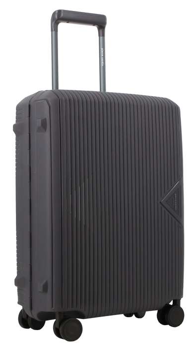 Pierre Cardin Cannes Case 65cm Medium Luggage Charcoal/Orange