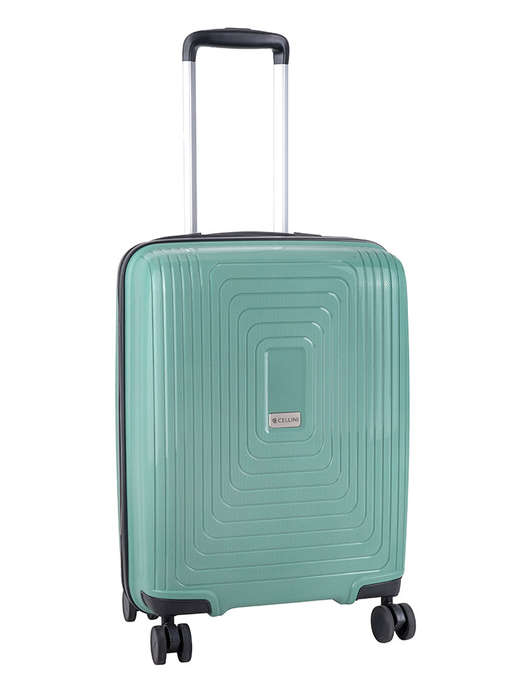 Cellini Flexilite 4 Wheel Trolley Carry On Green