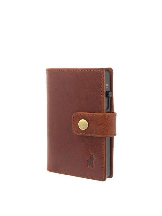 Polo Pop-Up Wallet Brown
