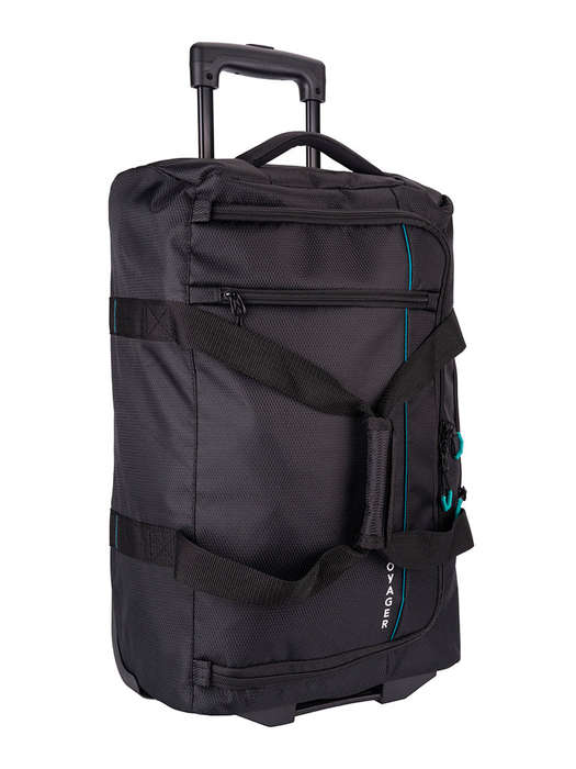 Voyager Trek 2-Wheel Carry-On Trolley Duffel Black