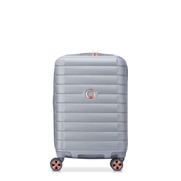 Delsey Shadow 5.0 55cm 4DW Cabin Trolley Case Silver