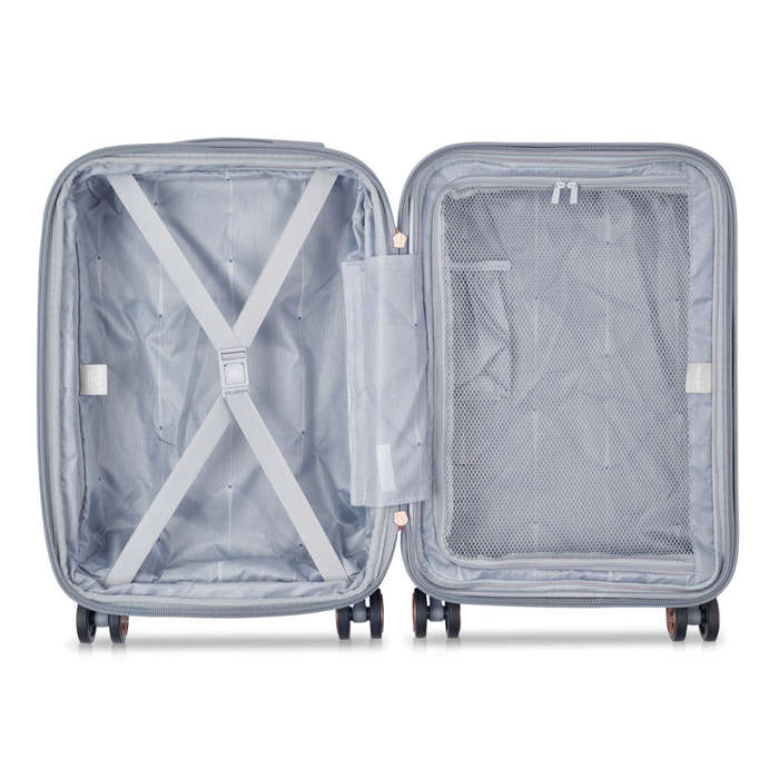 Delsey Shadow 5.0 55cm 4DW Cabin Trolley Case Silver