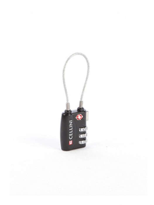 Cellini Accessories TSA Cable Lock Black
