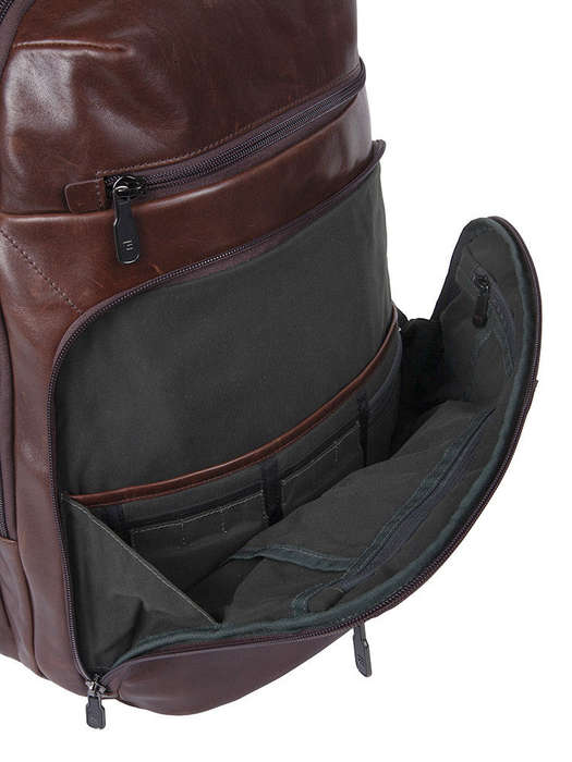 Cellini Infiniti Multipocket Leather Backpack Black