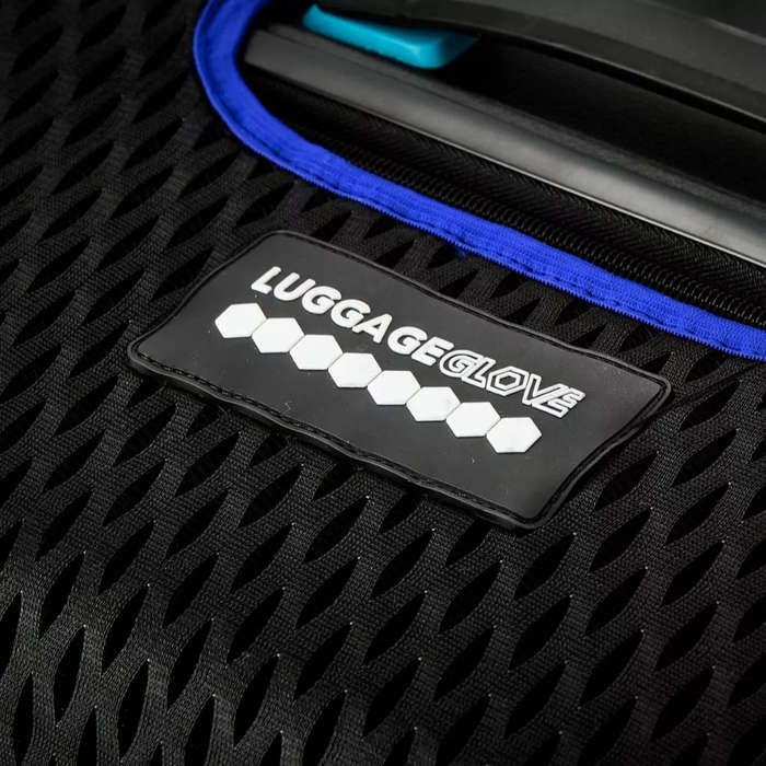 Luggage Glove Diamond Mesh Medium Blue