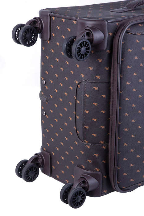 Polo  Signature Luggage Medium Trolley Case Black