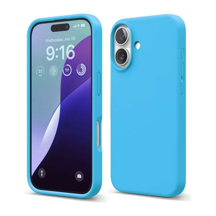 SWEG Gadgets Silicone Case for Apple iPhone 16  Slim Shockproof Protective Cover