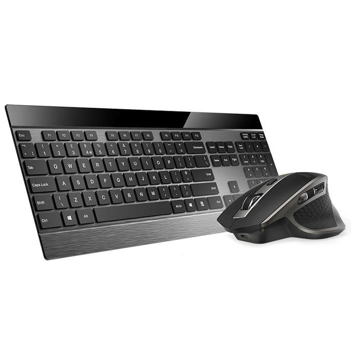 Rapoo MT980 Multi-mode Wireless Bluetooth Ultra Slim 4mm Keyboard and MT750 Rechargeable Mous