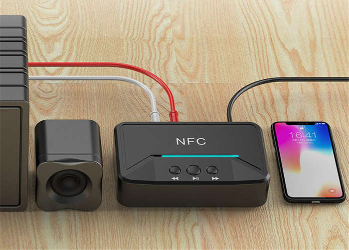 NFC Wireless Audio bluetooth 5.0+EDR Receiver Adapter For Car Home Speaker Stereo