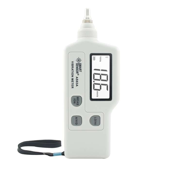 SMART SENSOR AS63A Digital Vibration Meter with LCD Screen Vibration Analyzer Tester AC Outpu