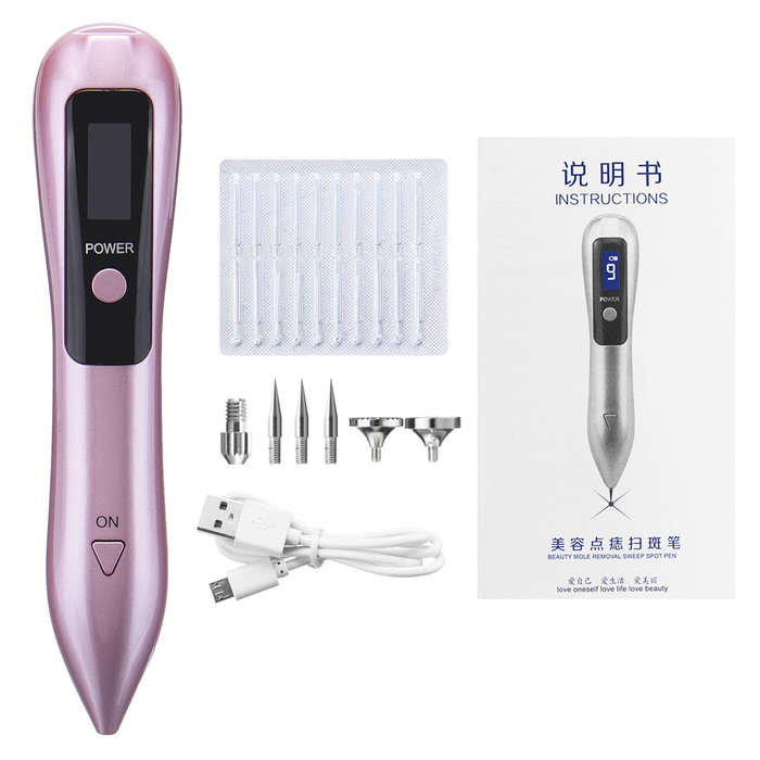 Portable Tattoo Mole Removal Pen Facial Freckle Dark Spot Remover Tool Wart Kit
