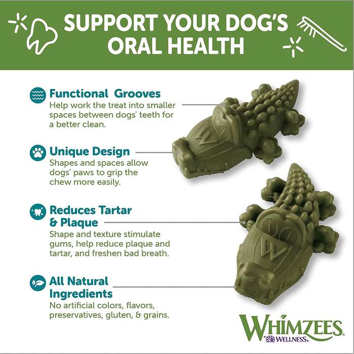 Whimzees Large Alligator Value Bag (6pc)