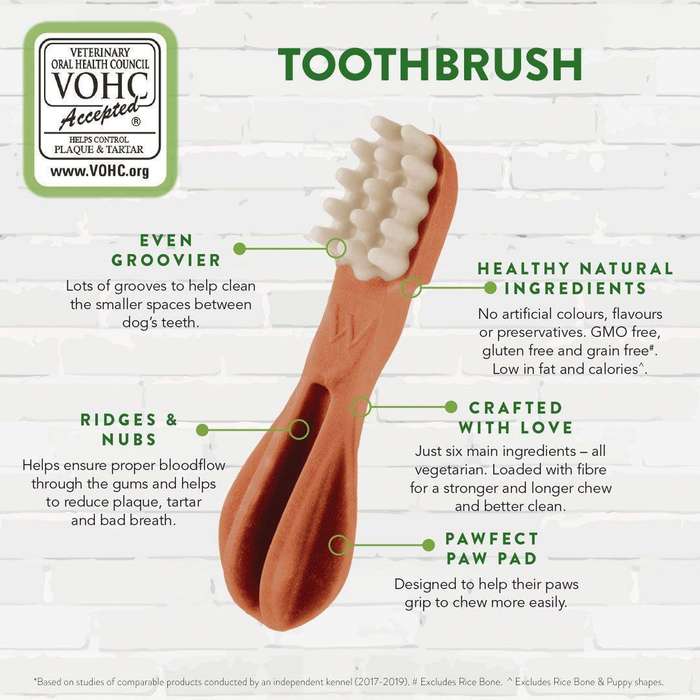 Whimzees Medium Toothbrush Weekly Value Bag (7pc)