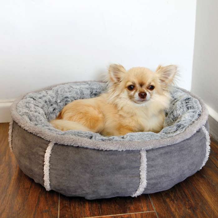 Rosewood Deep Plush Grey Donut