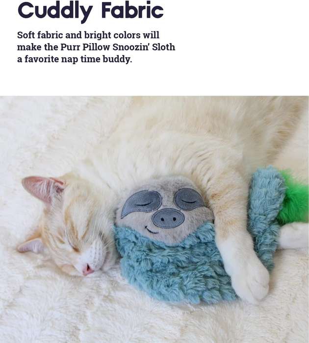 Snoozin Sloth Purr Pillow