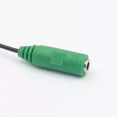 3.5mm Stereo Audio Y-Splitter 2 Female 1 Male Cable Adapter with separate headphone / microphone ...