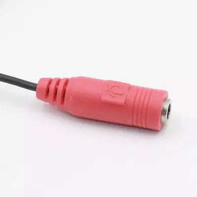 3.5mm Stereo Audio Y-Splitter 2 Female 1 Male Cable Adapter with separate headphone / microphone ...