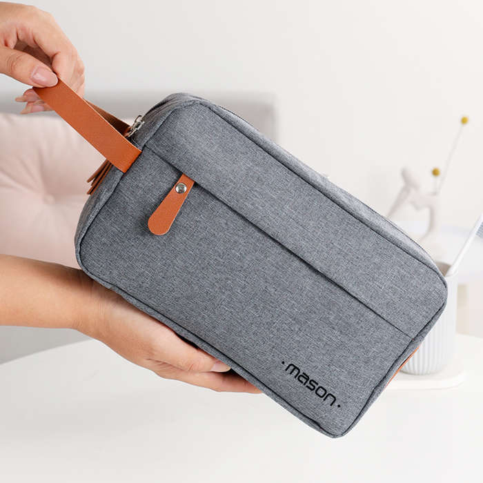 Mason Cosmetic Bag | Grey