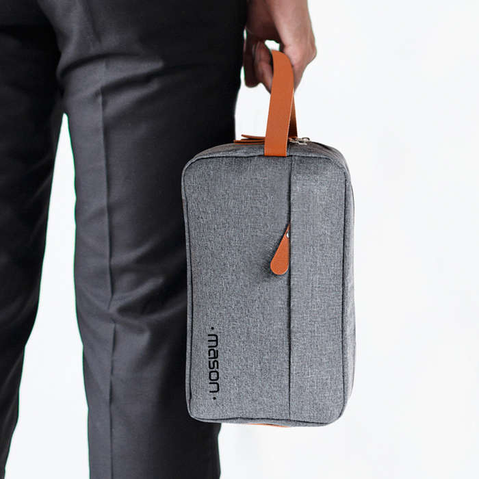 Mason Cosmetic Bag | Grey
