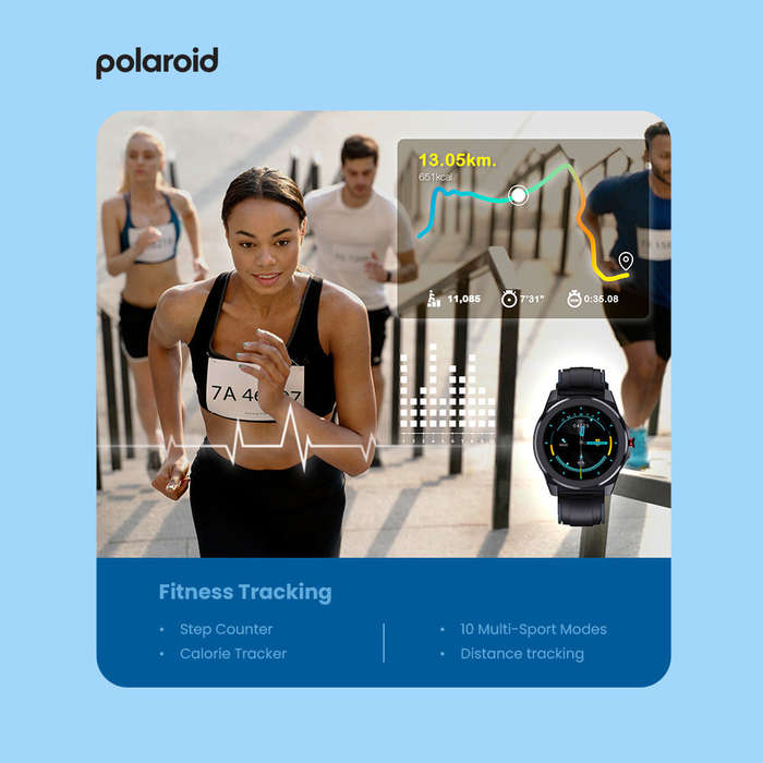 PA88 Polaroid Full Touch Round Smart Watch