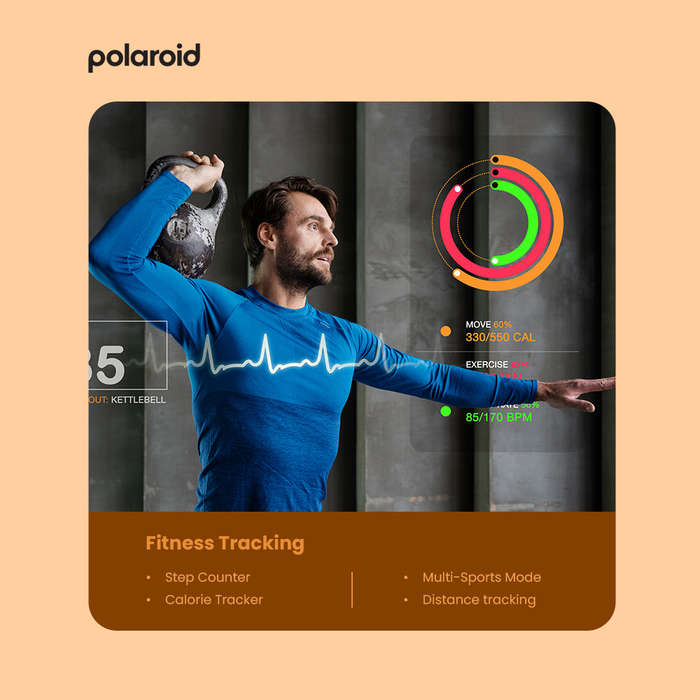Polaroid Pulse GPS Smartwatch Black