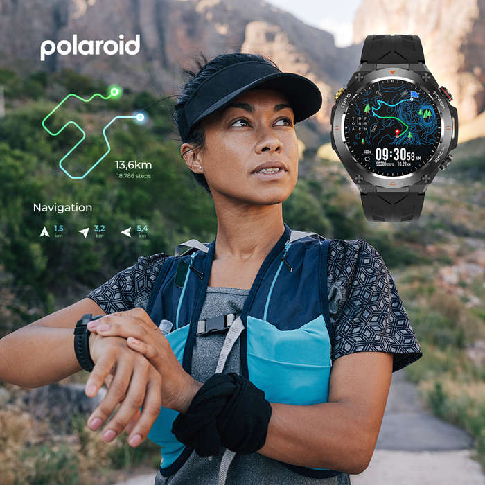 Polaroid Pulse GPS Smartwatch Black