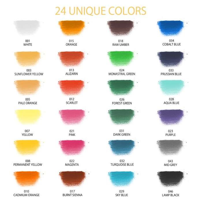 Artecho Soft Pastel 24 colours Professional Range