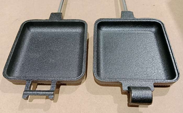 Lifespace Braai / Stove Top Cast Iron Toasted Sandwich & Pie Maker - 2 pack
