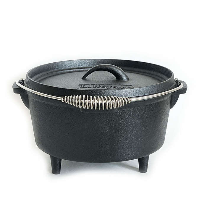 Lifespace Cast Iron Dutch Oven Bread Pot 24,5cm
