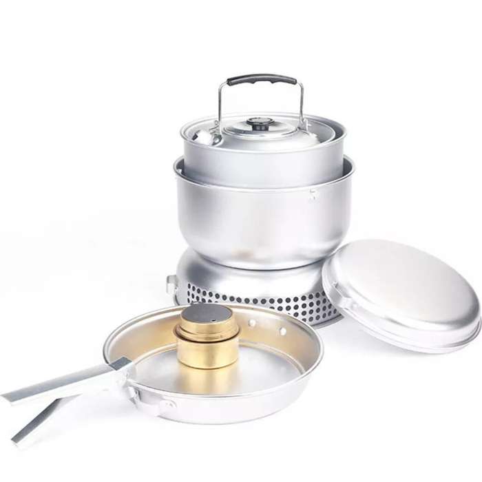 Lifespace 10-Piece Portable Camping Hiking Cook Set
