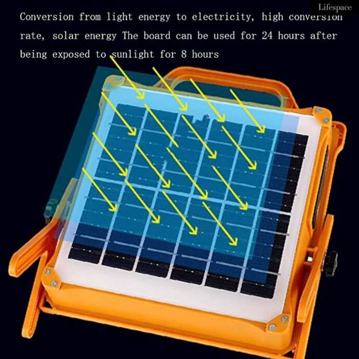 Lifespace Quality 100w Portable Solar Light with USB Port