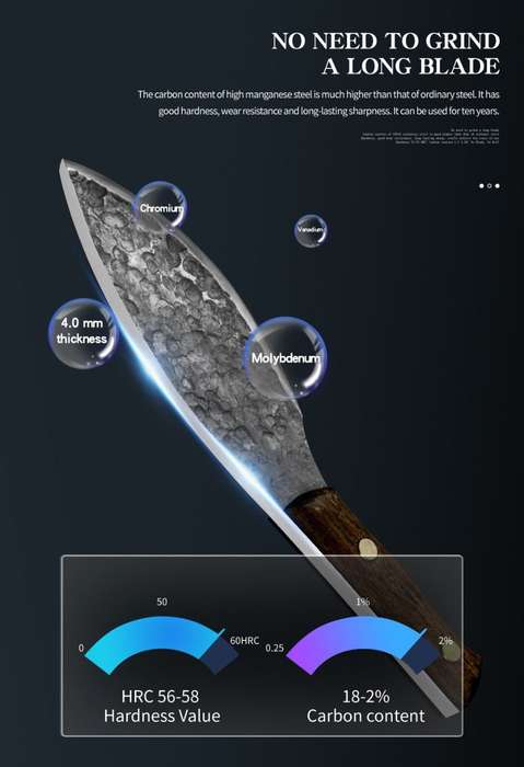 Lifespace 6,5" Hammered Black 'Dog Leg' Bone Cutter with Sheath