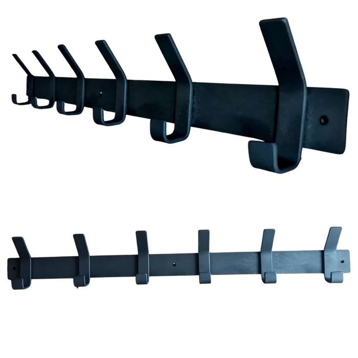 Lifespace 750mm Rustic Industrial Bespoke Utility Hook - 6 hooks