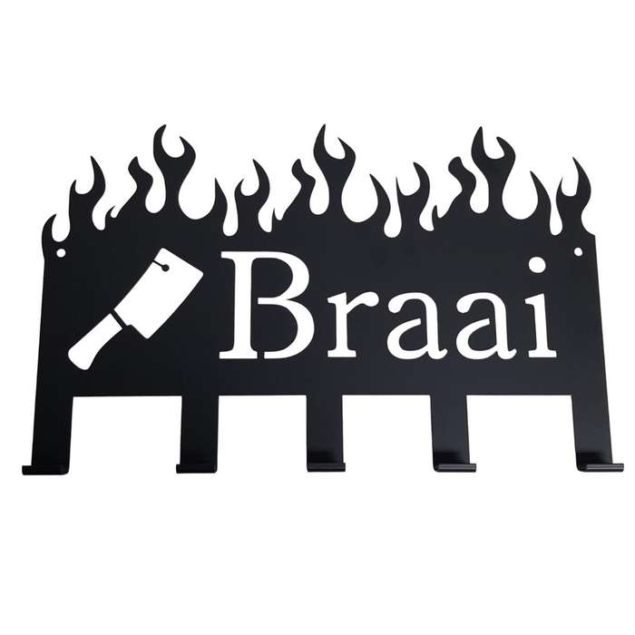 Lifespace "Braai (with cleaver)" Braai 5 Hook Utility Rack