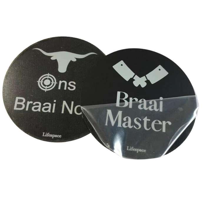 Lifespace "Chillin' & Grillin'" Drinks Coasters - Set of 6