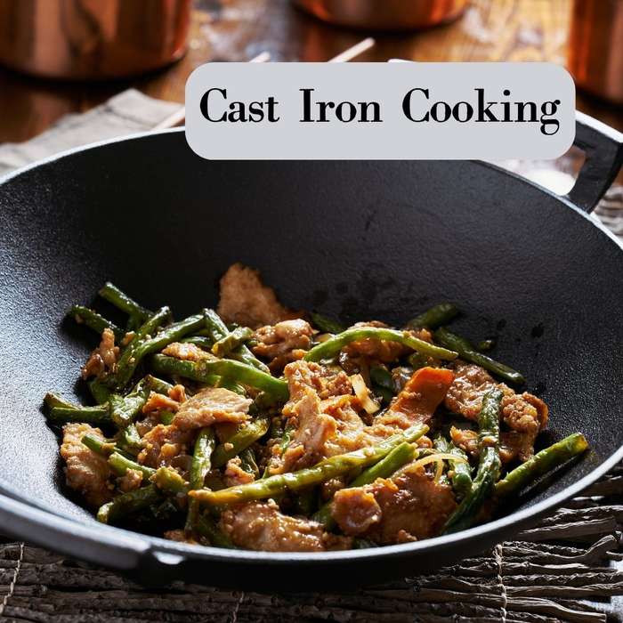 Lifespace Cast Iron Wok - 31cm x 31cm