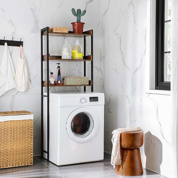 Lifespace 'Over-The-Toilet' Rustic Industrial Storage Shelf