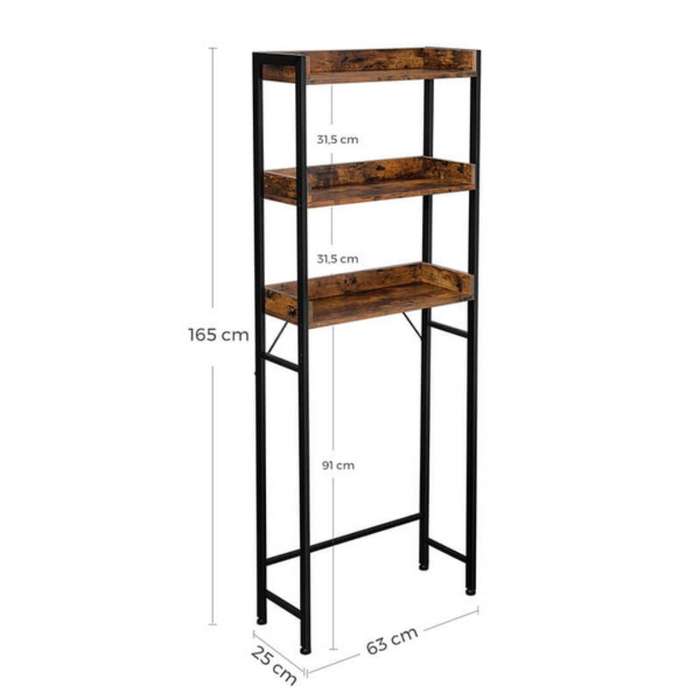 Lifespace 'Over-The-Toilet' Rustic Industrial Storage Shelf