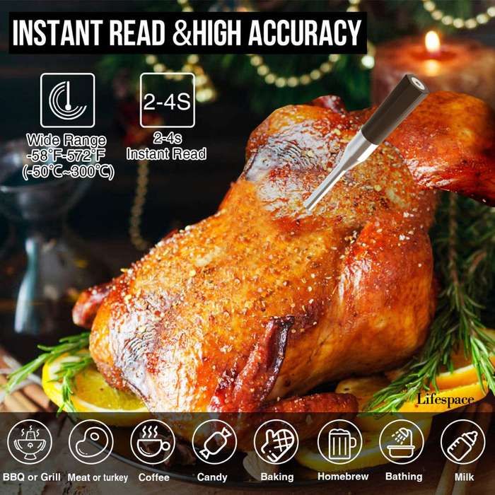 Lifespace Premium Smart Bluetooth Probe Thermometer - 2024 improved model