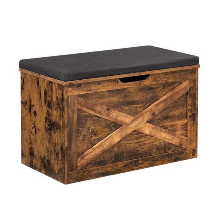 Lifespace Rustic Industrial Storage Box & Bench
