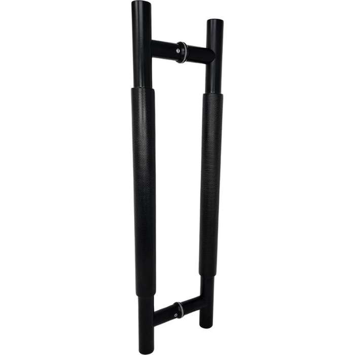 Knurled Pull Handle in Matt Black Finish